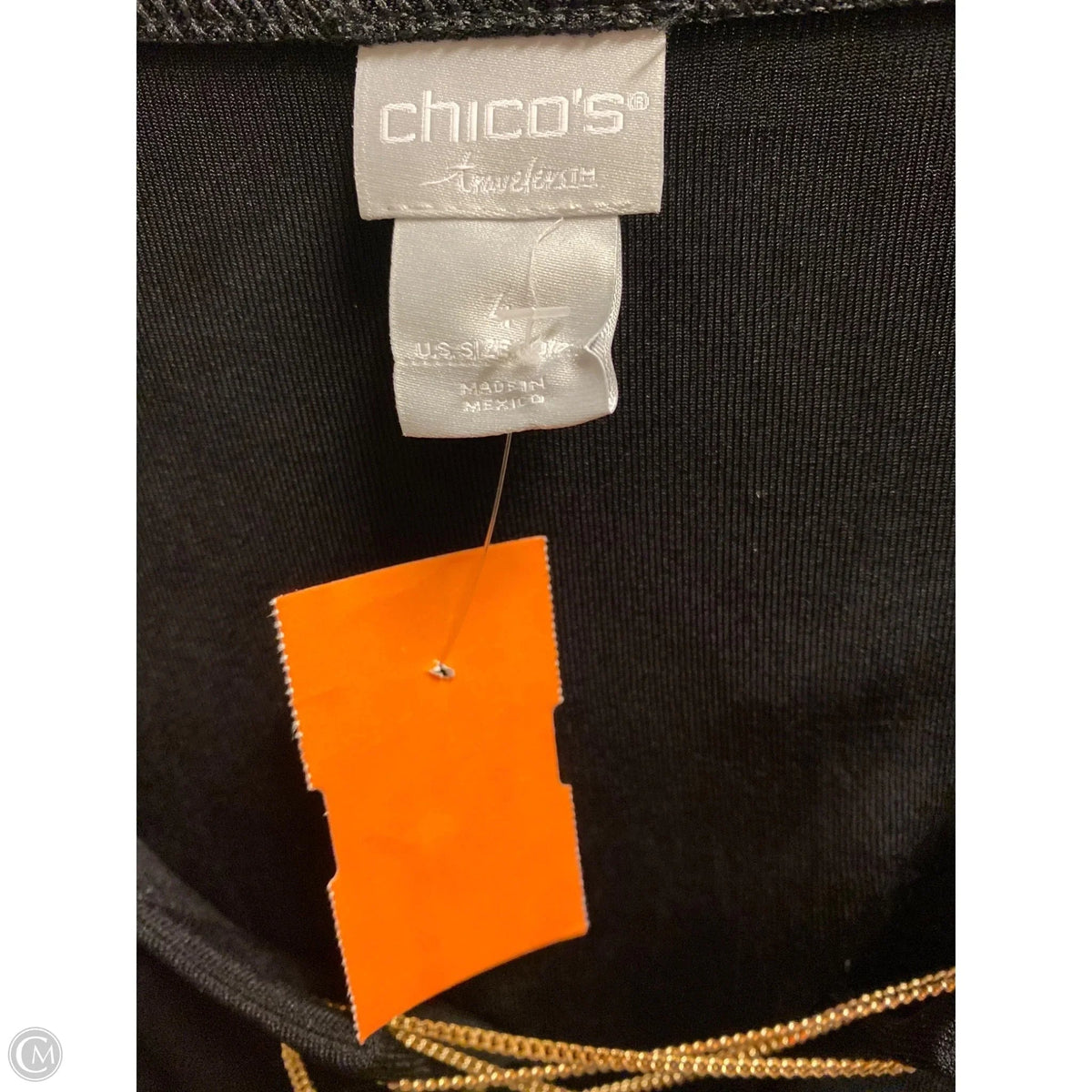 Top Long Sleeve By Chicos In Black, Size: Xxl