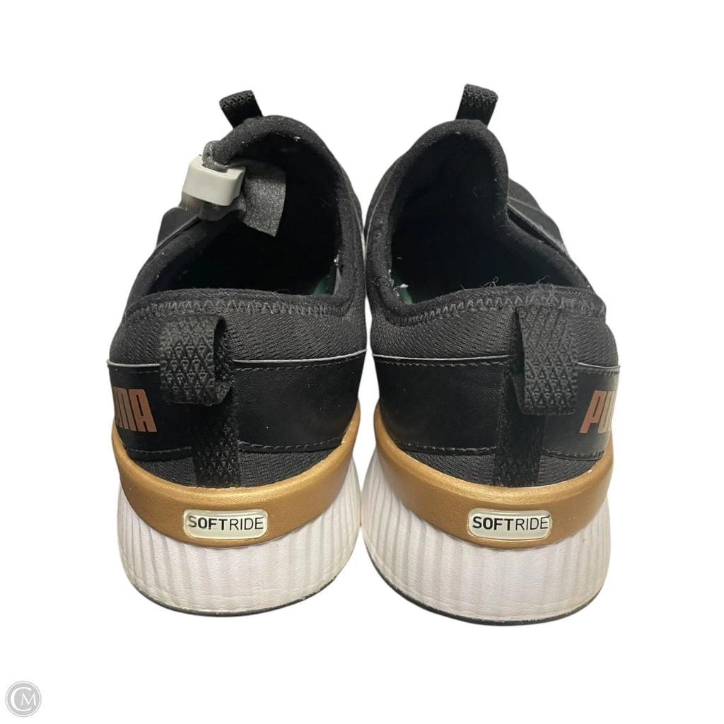 Shoes Sneakers By Puma In Black & Gold, Size: 8.5