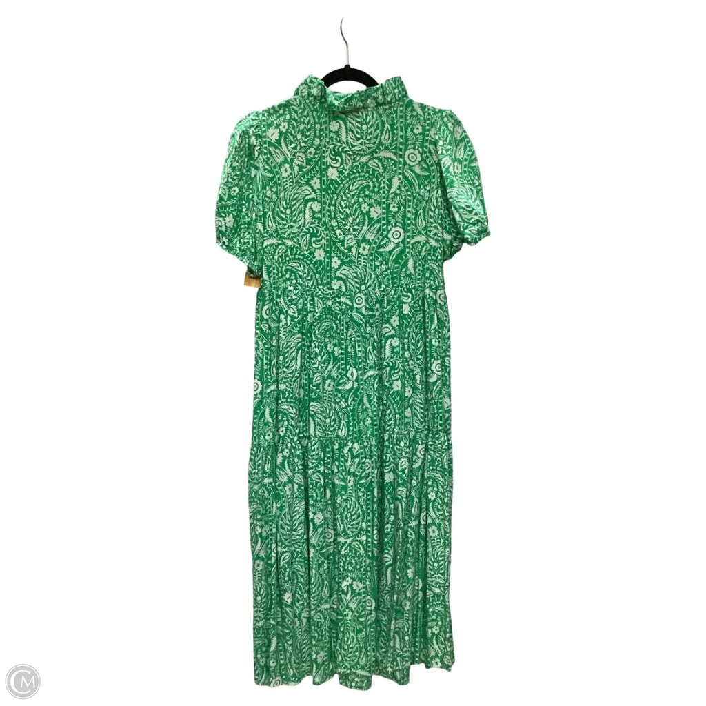 Dress Casual Maxi By Crown And Ivy In Green & White, Size: S