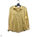 Top Long Sleeve By New York And Co In Yellow, Size: L