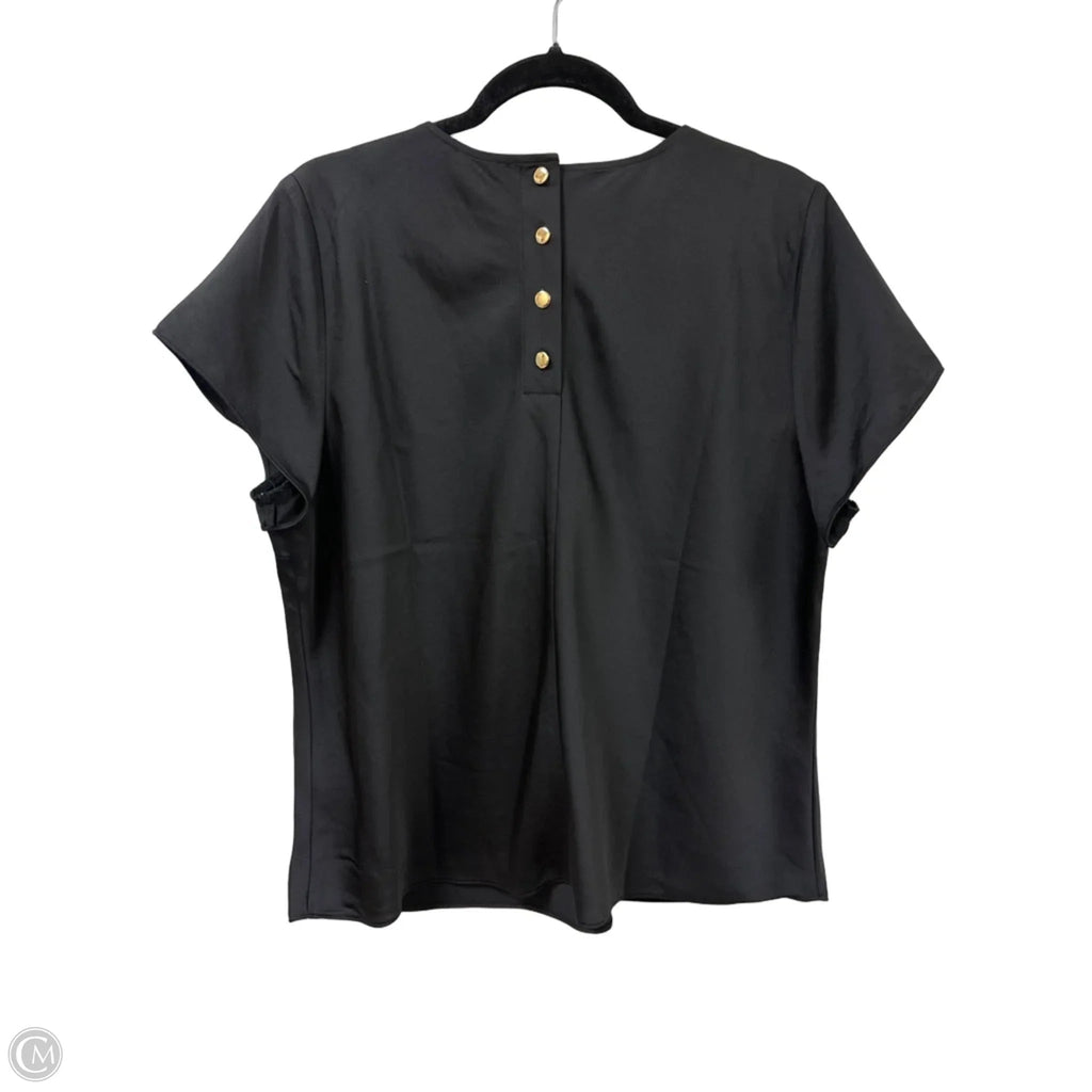 Top Short Sleeve By J. Crew In Black, Size: Xl