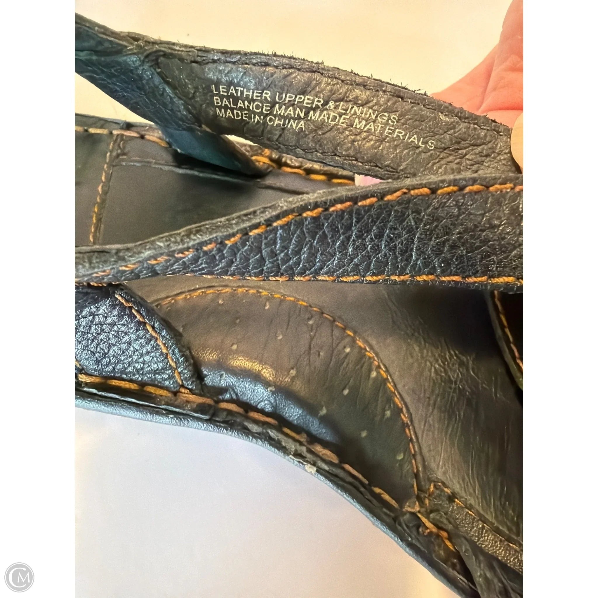 Sandals Flats By Born In Black, Size: 9