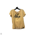 Top Short Sleeve Basic By Nike Apparel In Yellow, Size: M