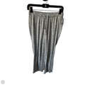 Pajama Pants By Eddie Bauer In Grey & White, Size: S