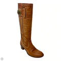 AS IS Sara Turnlock Boots Designer By Coach In Tan, Size: 6