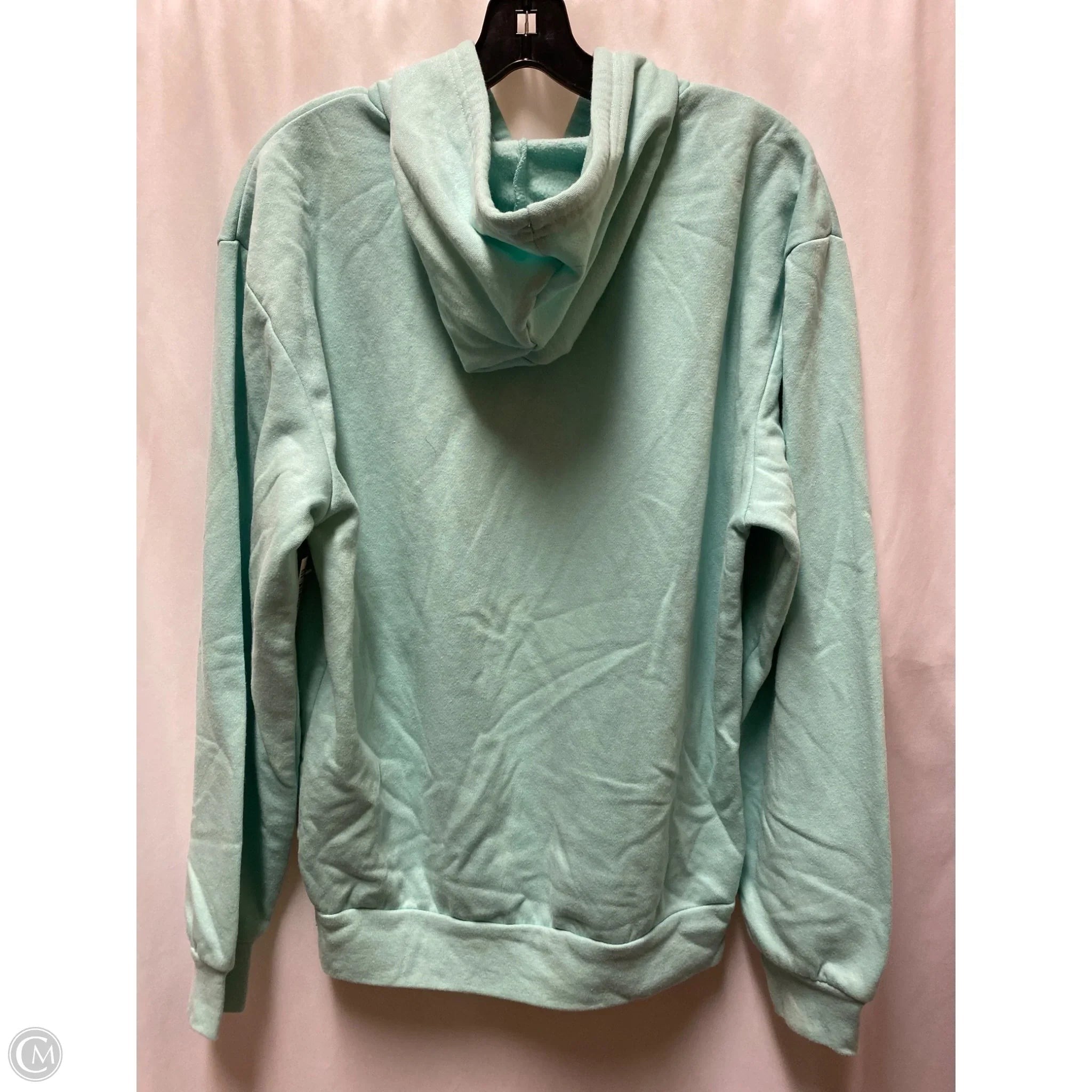 Sweatshirt Hoodie By Clothes Mentor In Green, Size: M