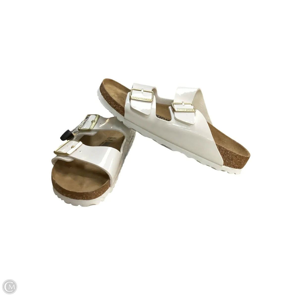 Sandals Flats By Birkenstock In White, Size: 10.5