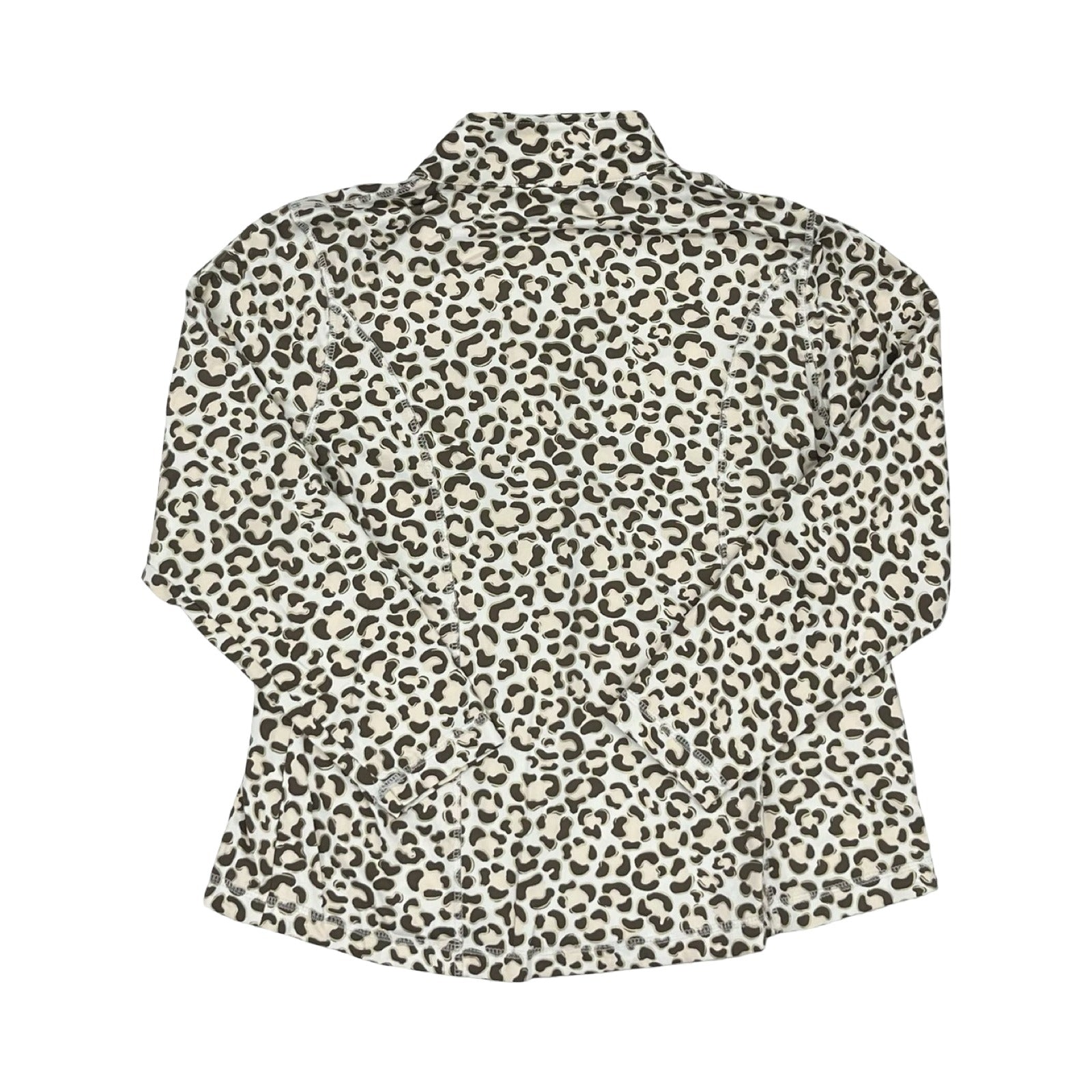 Athletic Jacket By Lulu B In Leopard Print, Size:L