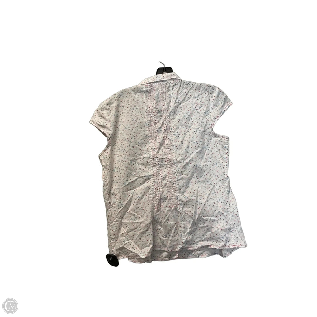 Top Sleeveless Basic By Gap In White, Size: L