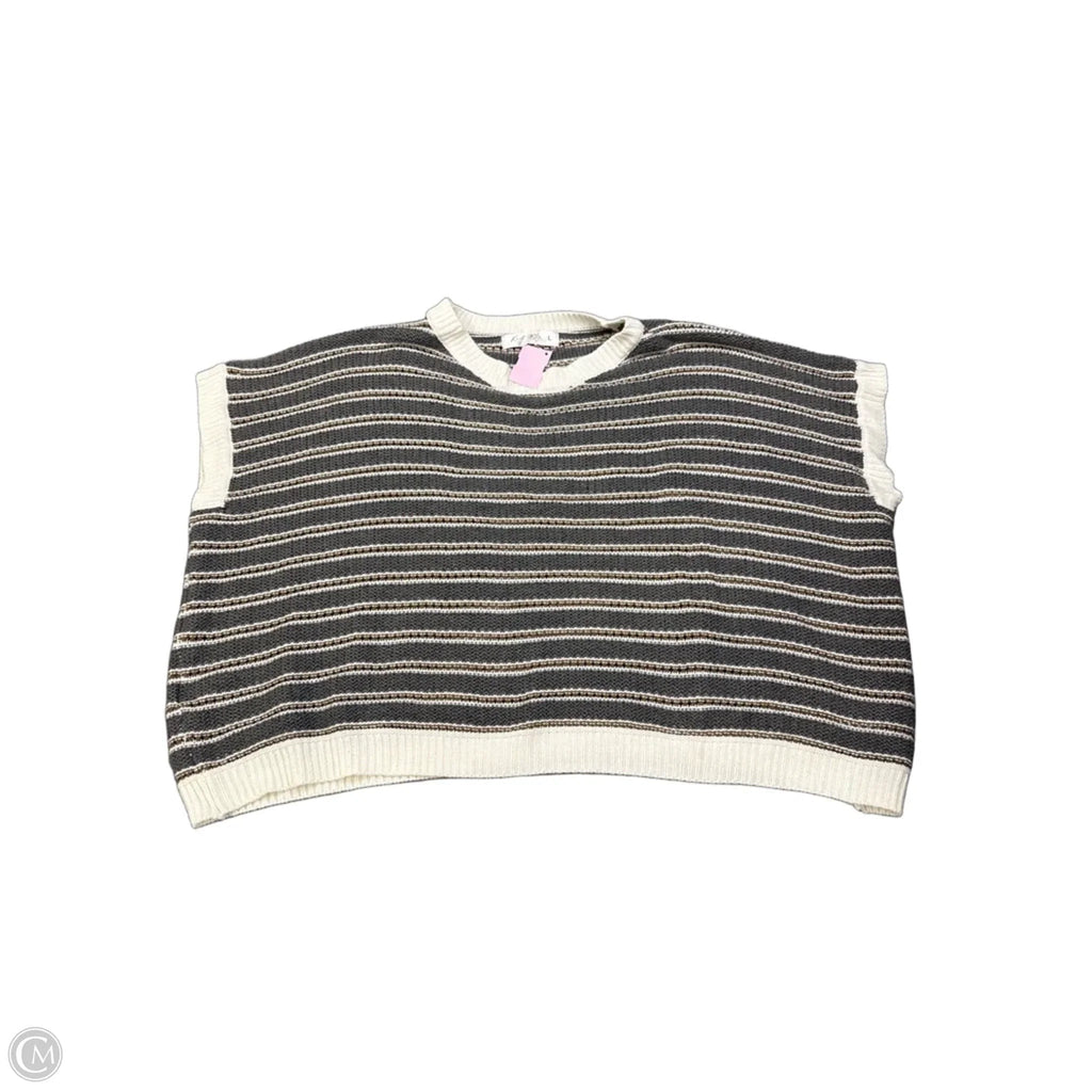 Top Sleeveless By Clothes Mentor In Grey, Size: L