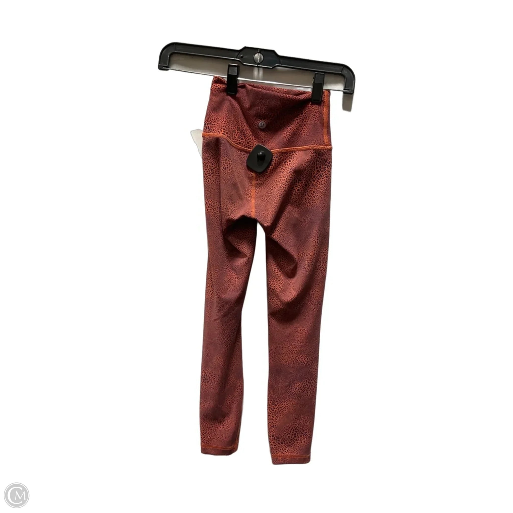 Athletic Leggings By Lululemon In Orange, Size: 0