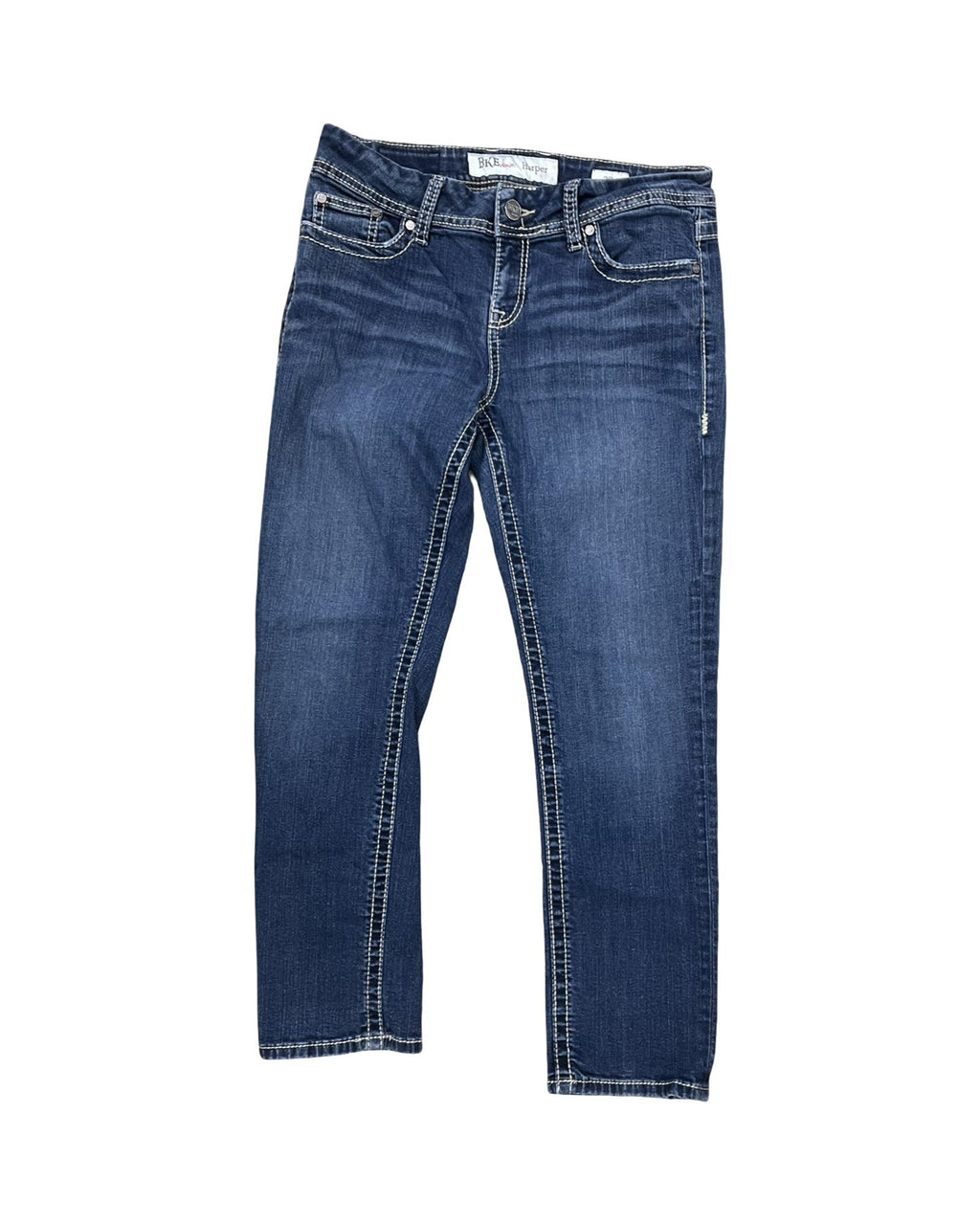 Jeans Cropped By Bke In Blue Denim, Size:8