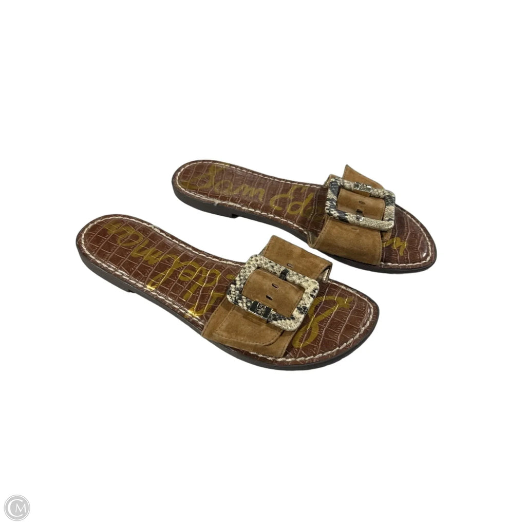 Sandals Flats By Sam Edelman In Brown, Size: 8.5