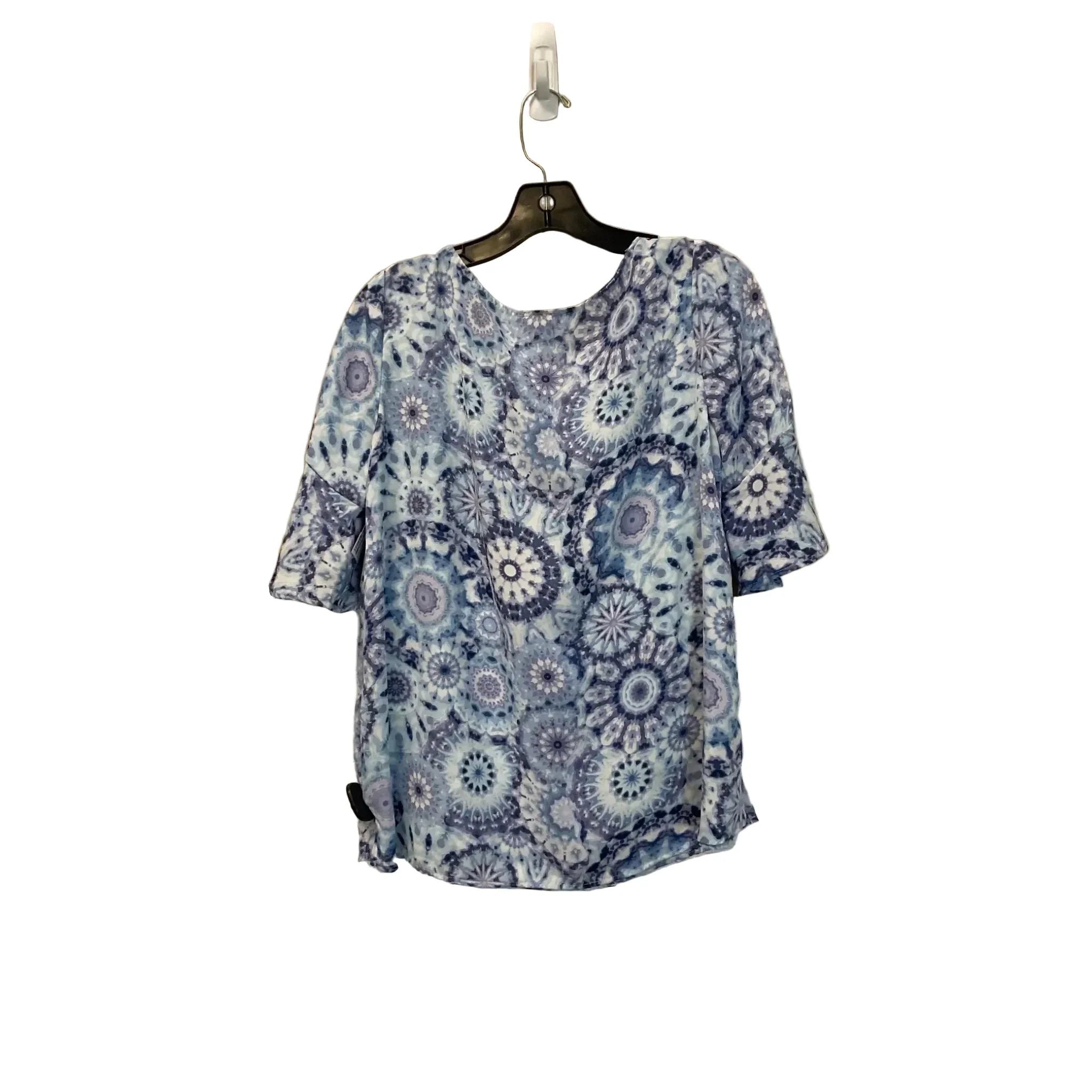 Top Short Sleeve By Clothes Mentor In Blue & Purple, Size: S
