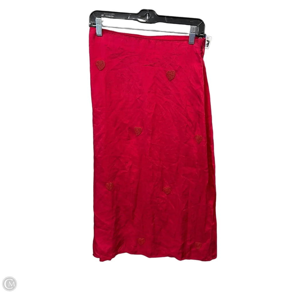 Skirt Midi By A New Day In Red, Size: 4