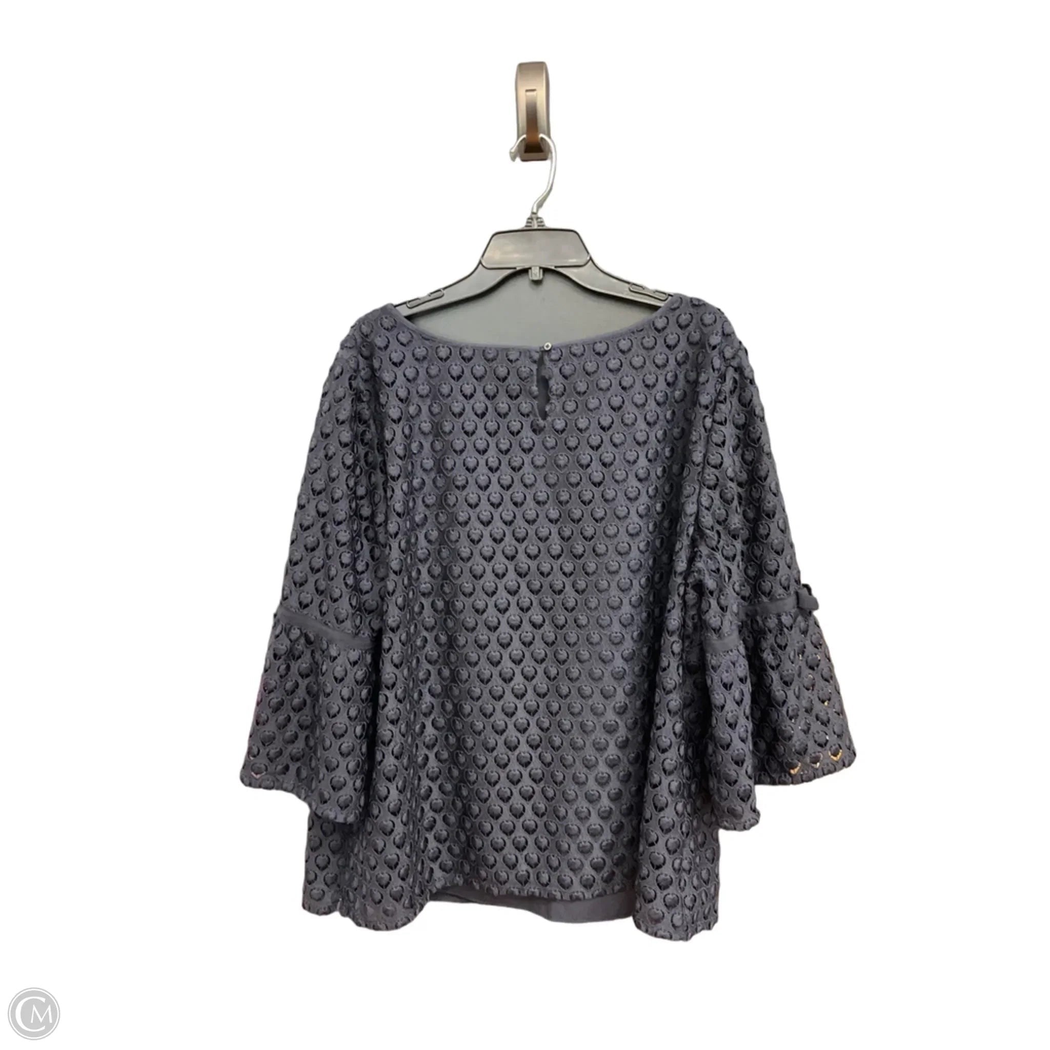 Top Long Sleeve By Talbots In Blue, Size: 3x