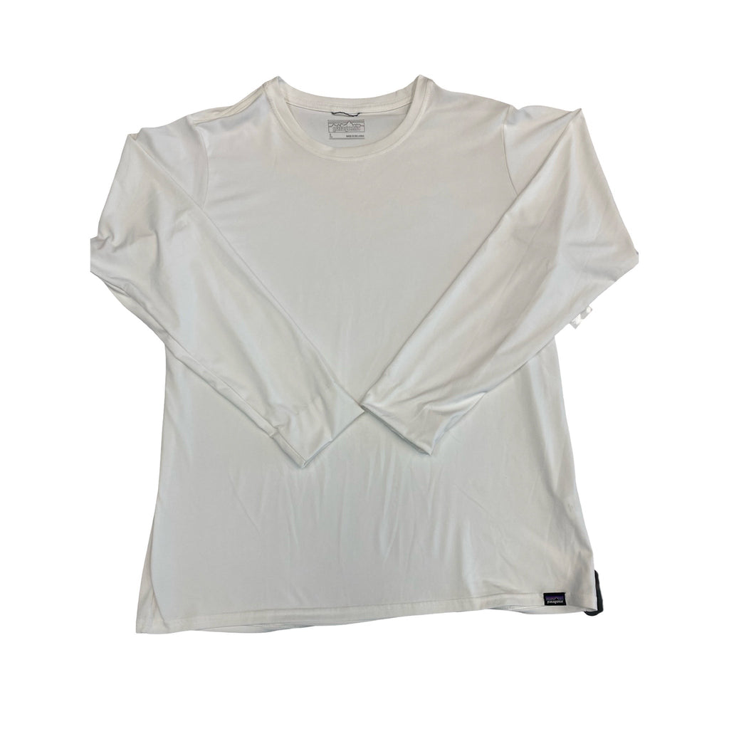 Athletic Top Ls Collar By Patagonia In White, Size:L