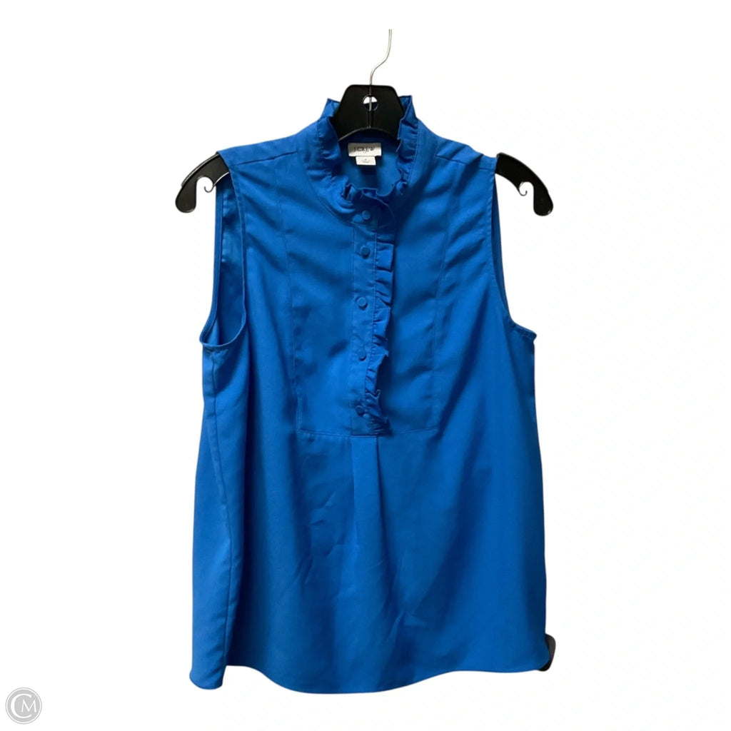 Top Sleeveless By J. Crew In Blue, Size: S