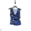 Top Sleeveless By Calvin Klein In Black & Blue, Size: Xl
