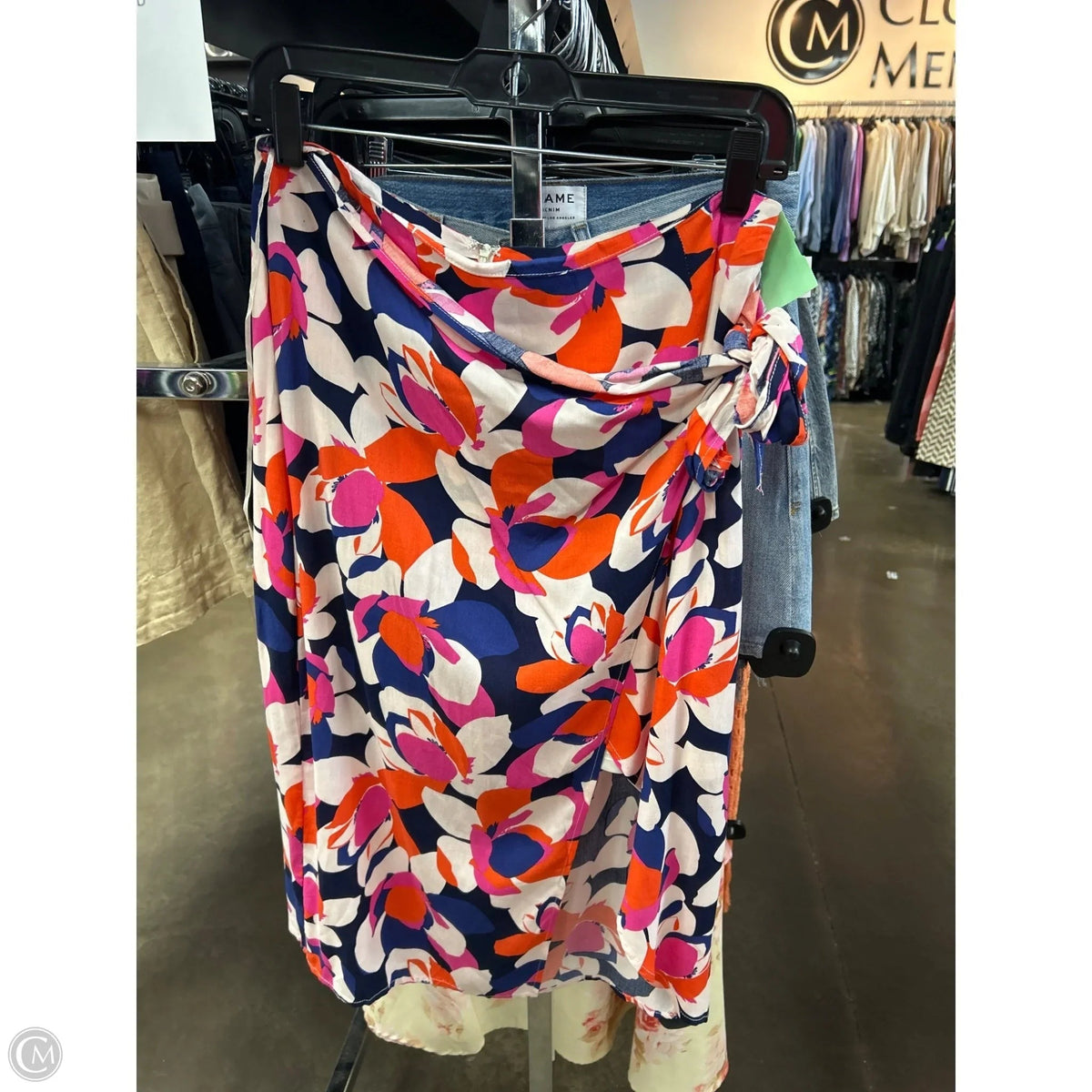 Skirt Maxi By Pink Lily In Blue & Pink, Size: M