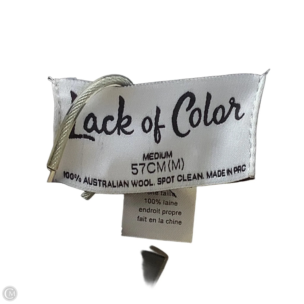 Hat Fedora 100% wool By Lack of Color, Size Medium (57cm)