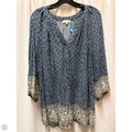 Top Long Sleeve By Adrienne Vittadini In Blue, Size: 2x