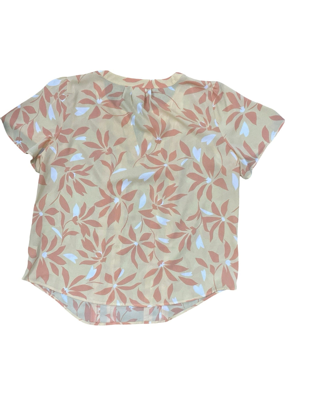 Top Ss By Liz Claiborne In Orange & White, Size:L