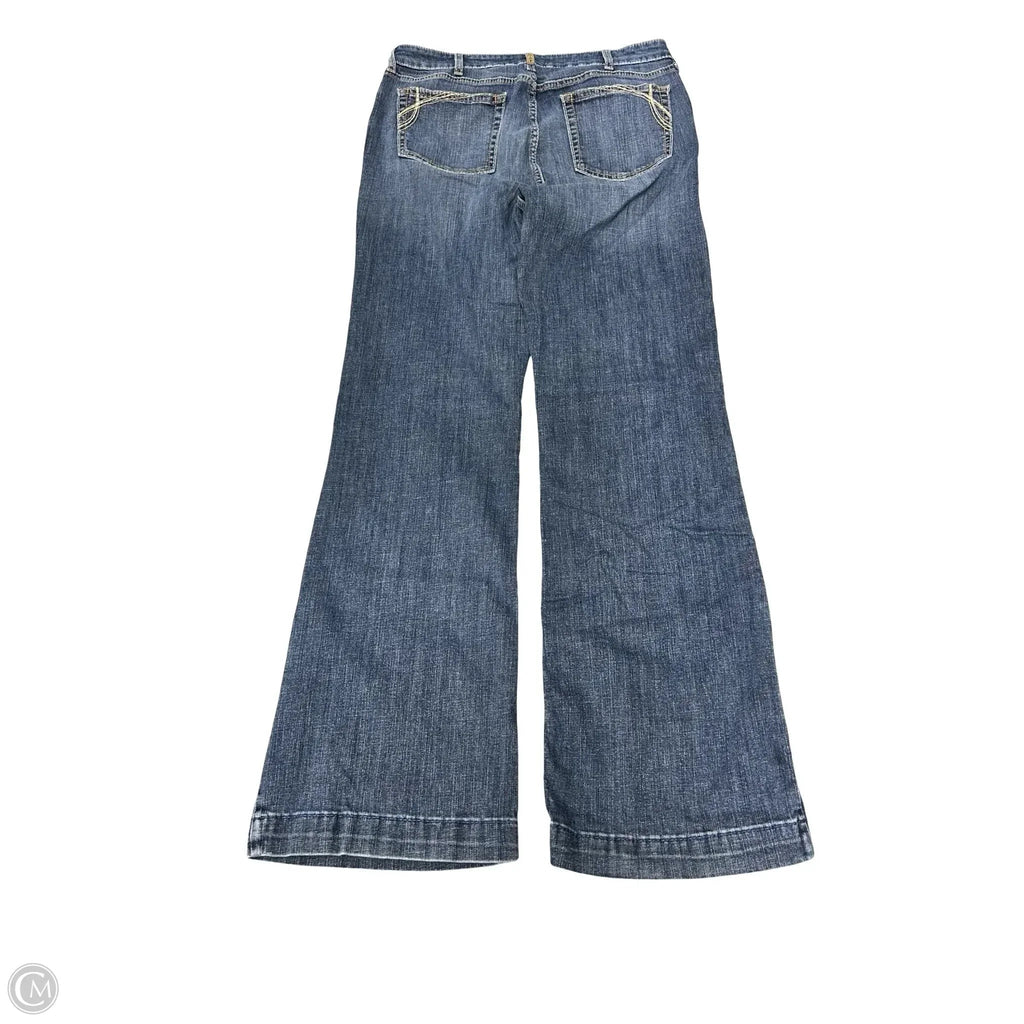 Jeans Straight By Ariat In Blue Denim, Size: 18