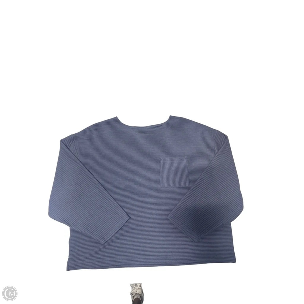 Top Long Sleeve By A New Day In Blue, Size: L