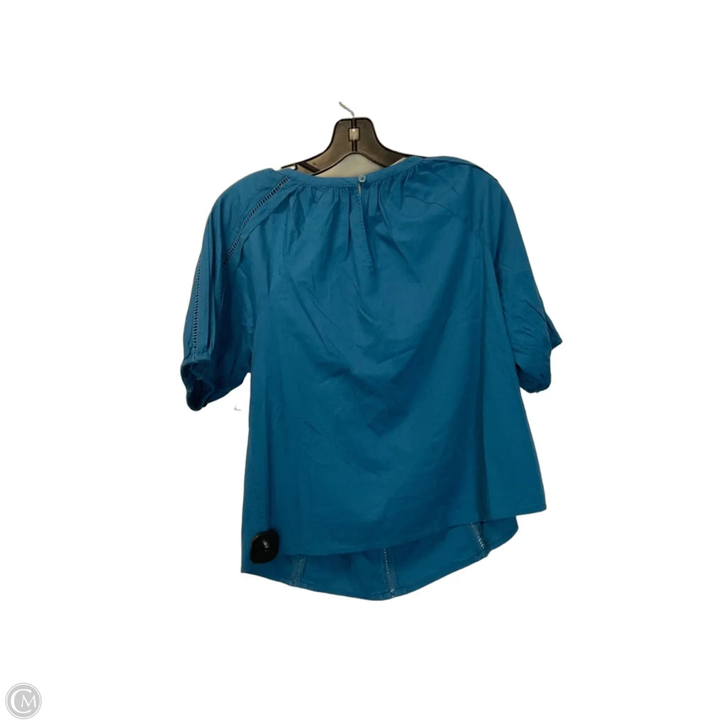 Top Short Sleeve By Loft In Blue, Size: Xs