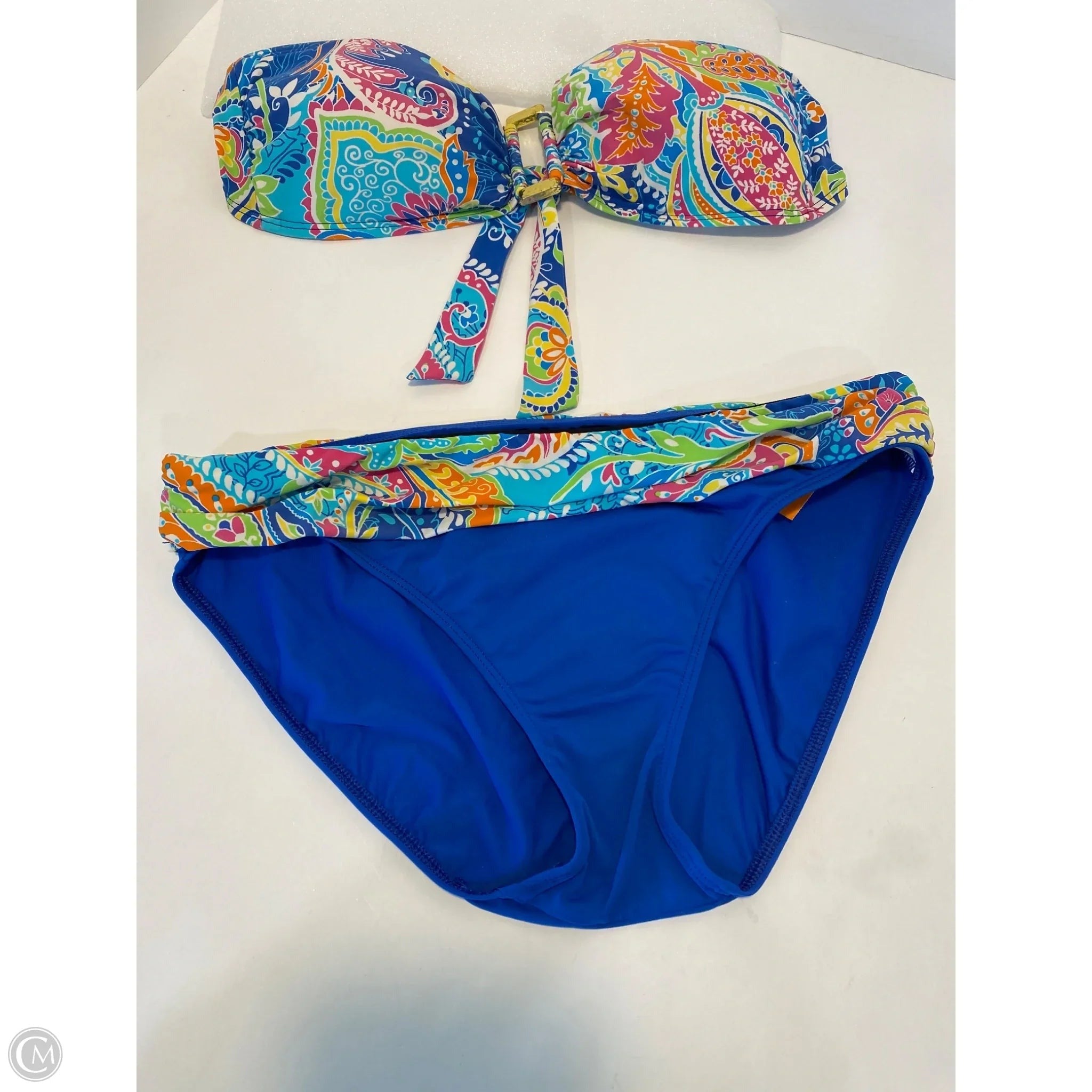 Swimsuit 2pc By Ralph Lauren In Blue, Size: M