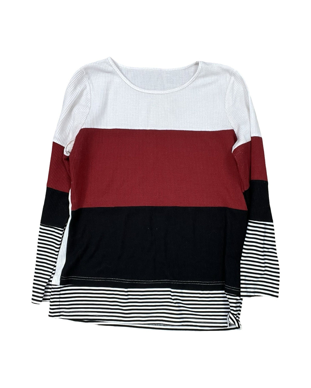 Top Ls By Shein In Black & White, Size:L