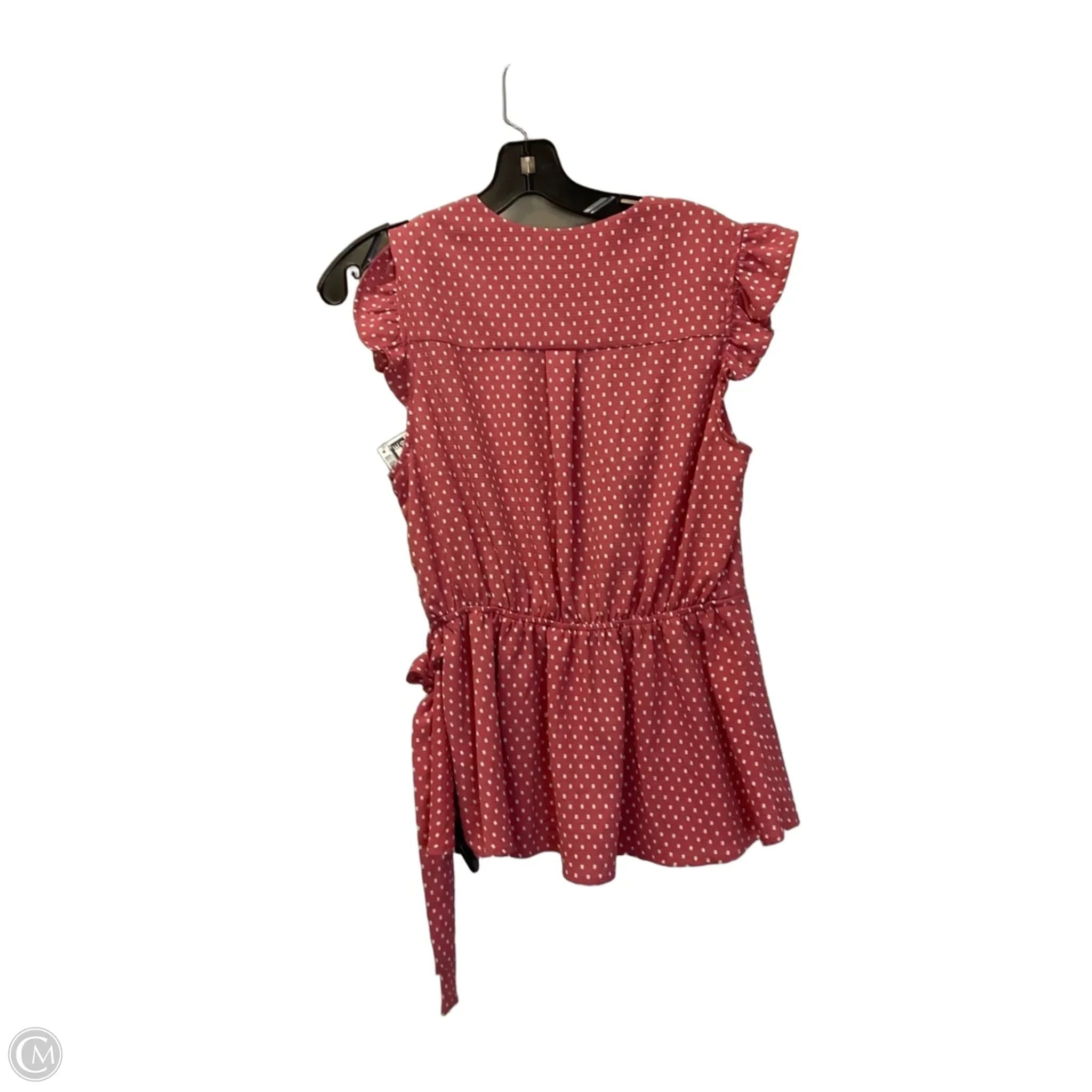 Top Short Sleeve By Monteau In Red, Size: Xl