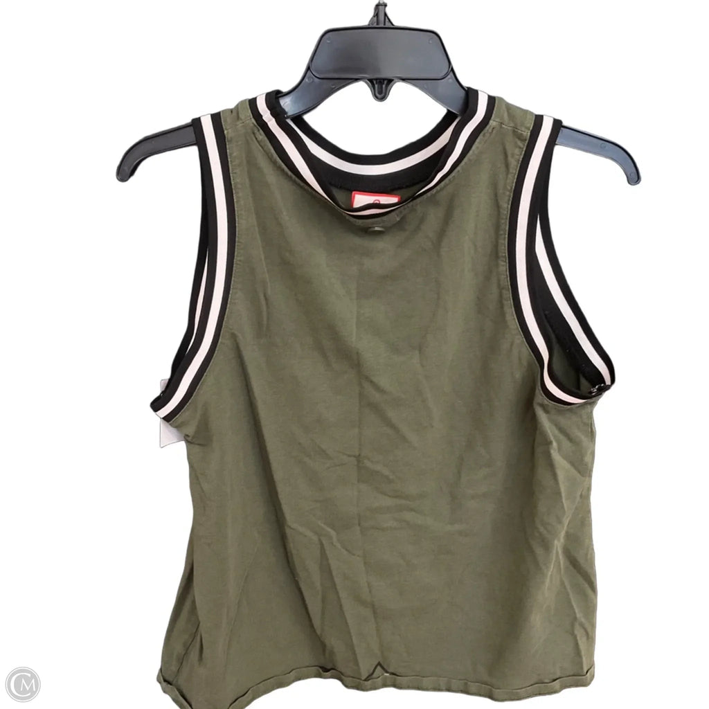 Top Sleeveless By Hunter In Green, Size: L