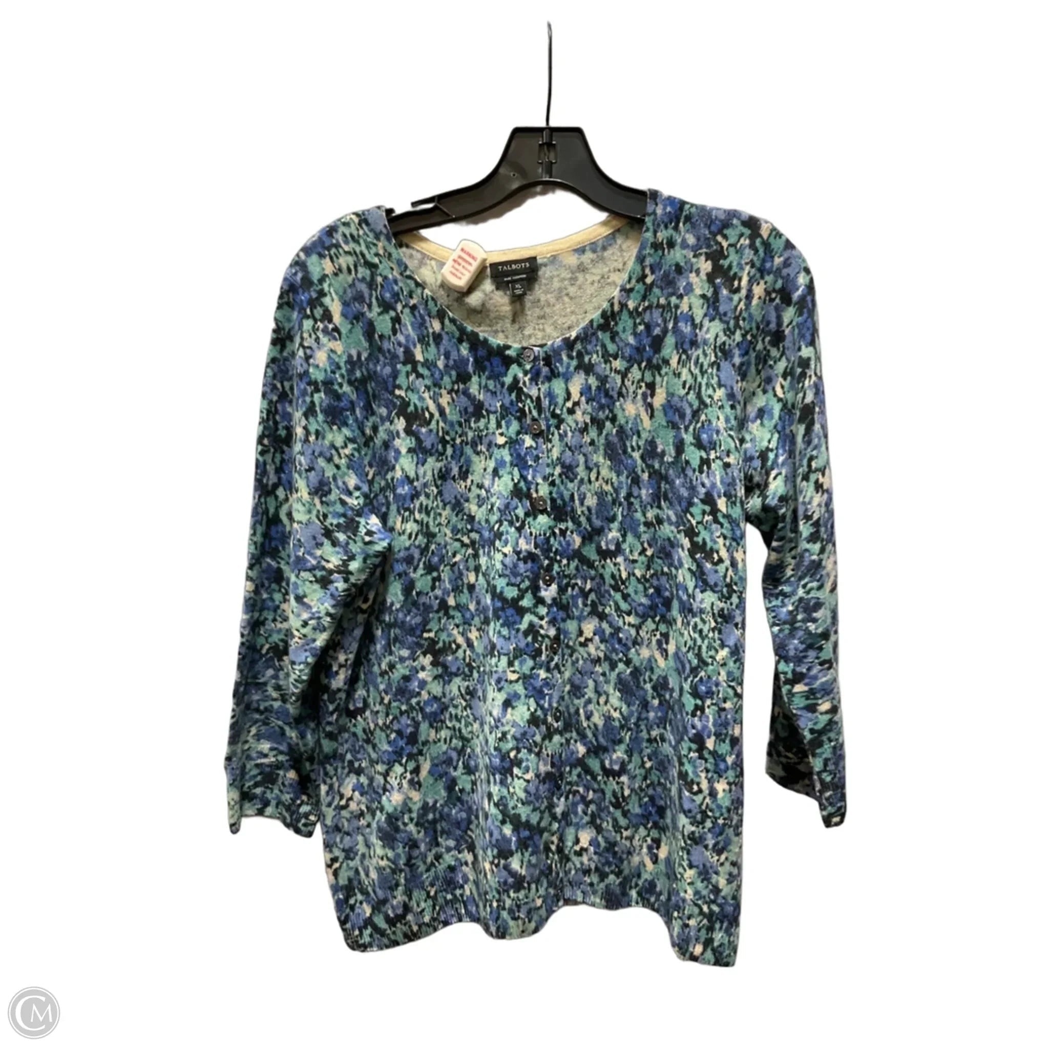 Cardigan By Talbots In Blue, Size: Xl