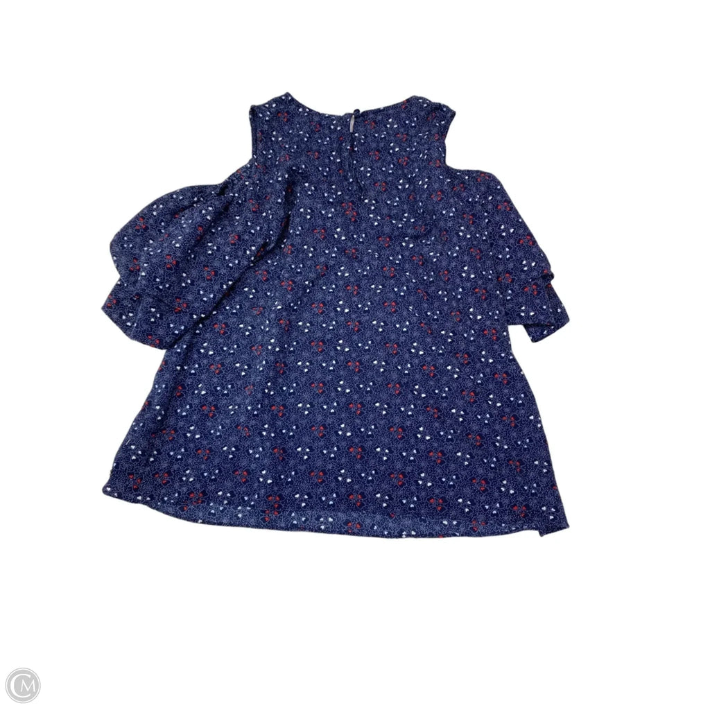 Blouse Designer By Michael Kors In Navy, Size: M