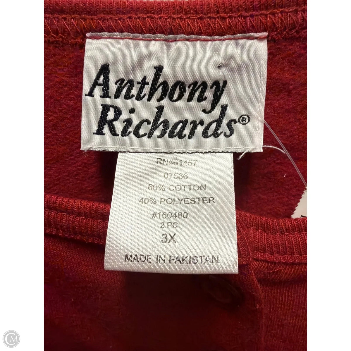 Athletic Pants 2pc By Clothes Mentor In Red, Size: 3x