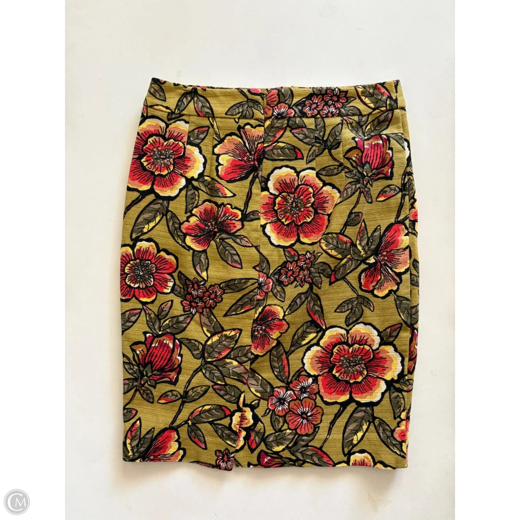 Skirt Midi By Loft In Floral Print, Size: 2