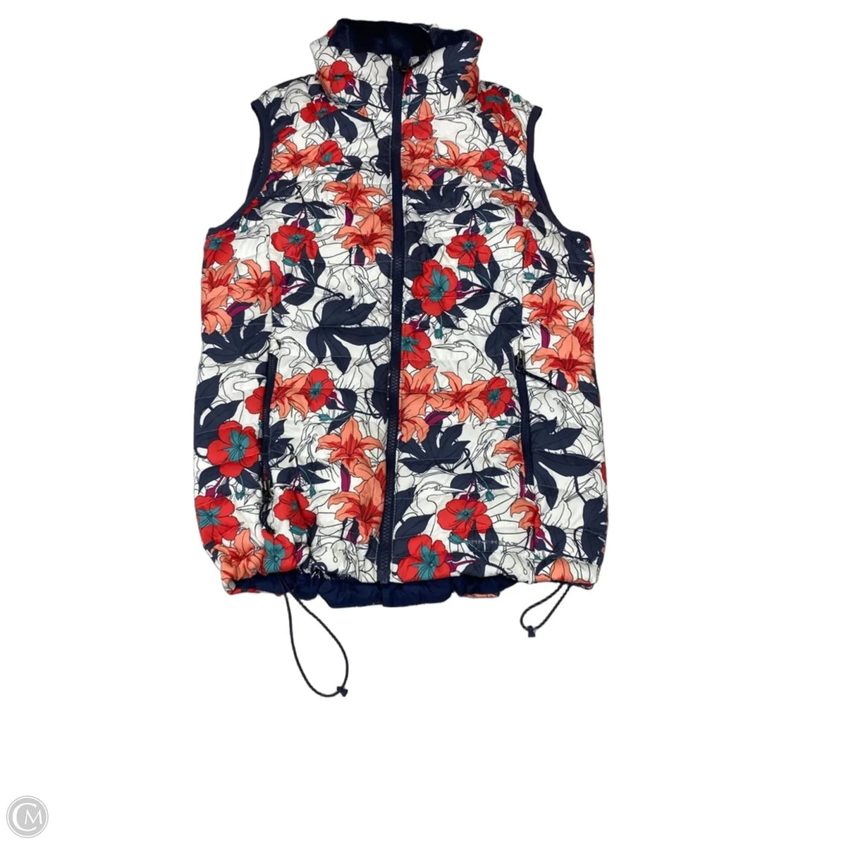 Vest Puffer & Quilted By Columbia In Grey & Orange, Size: S
