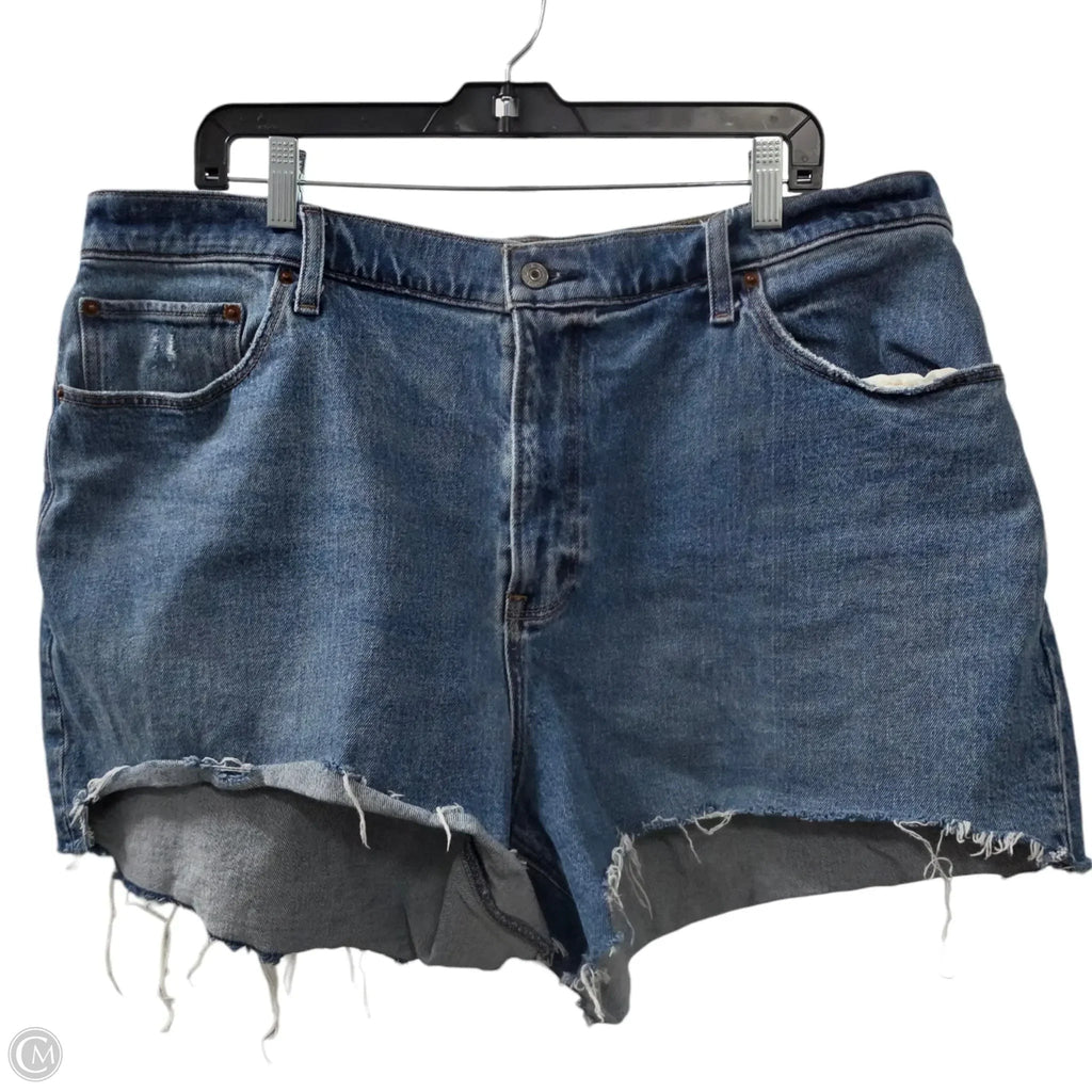 Shorts By Abercrombie And Fitch In Blue Denim, Size: 18
