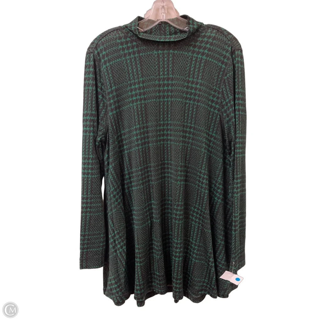 Tunic Long Sleeve By John Mark In Green, Size: M
