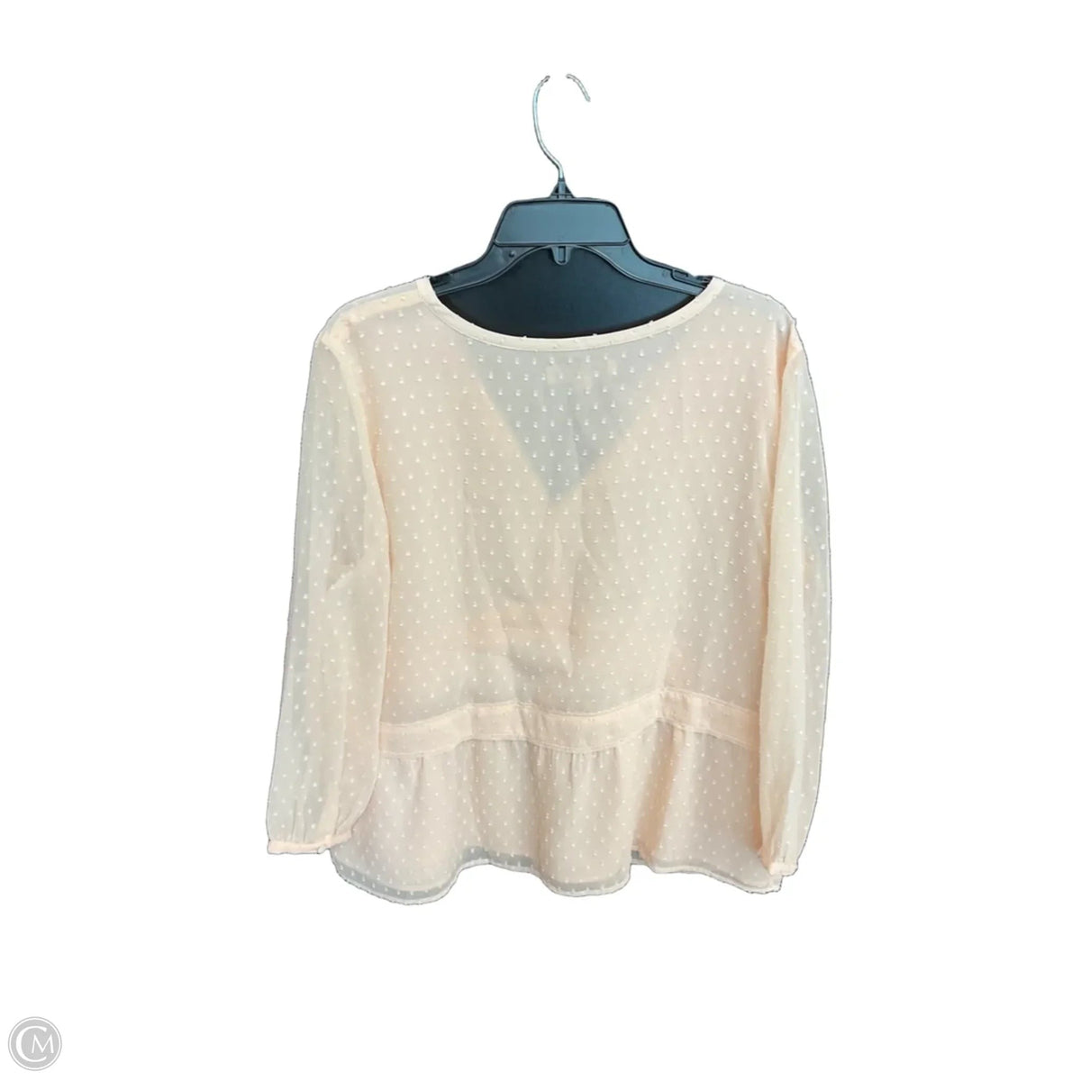 Top Long Sleeve By Loft In Pink, Size: L