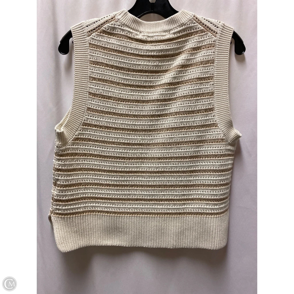 Vest Sweater By French Connection In Tan, Size: M