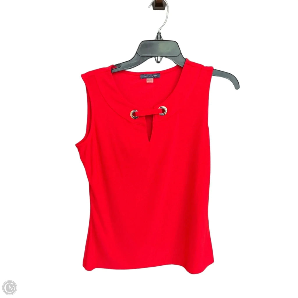 Top Sleeveless By Tommy Hilfiger In Red, Size: S