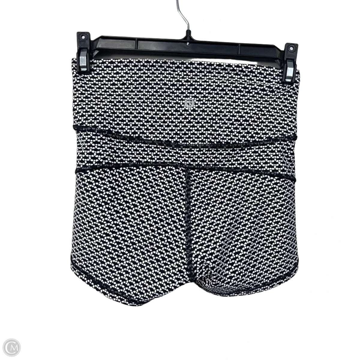 Athletic Shorts By Lululemon In Black & White, Size: 4