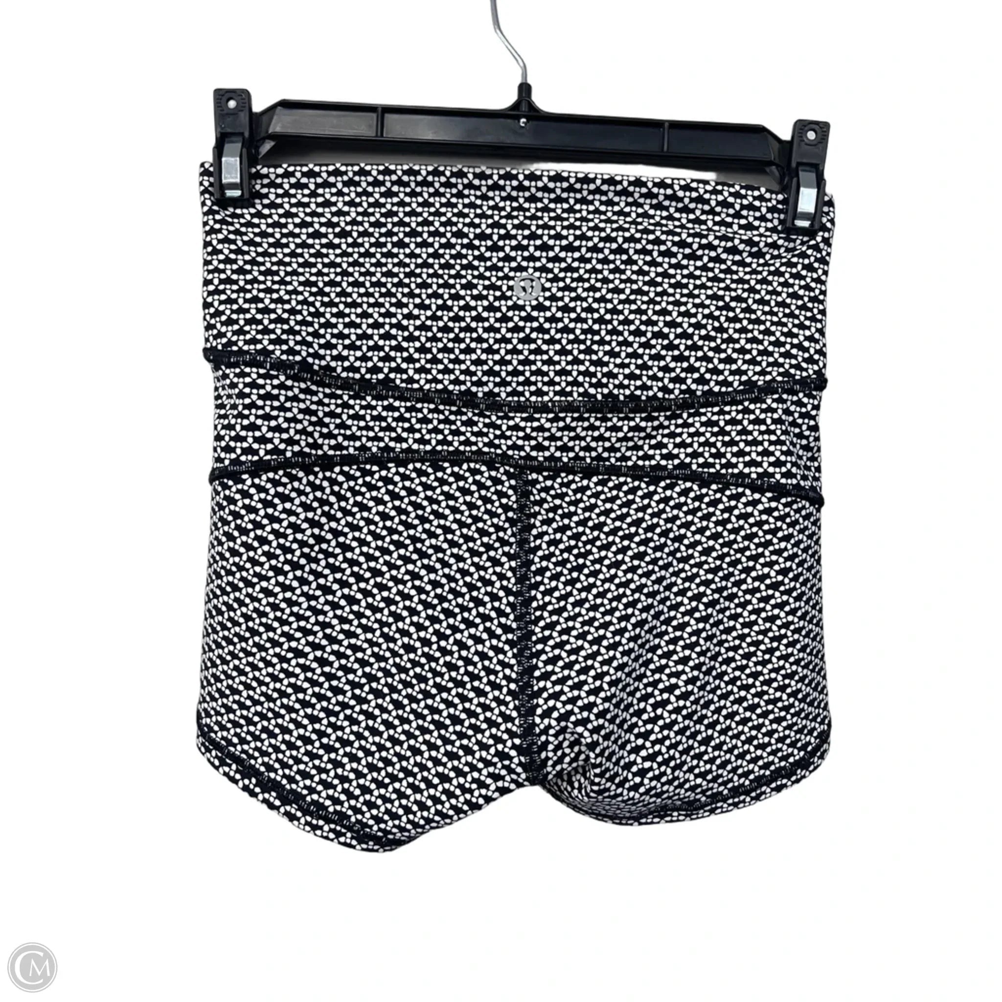 Athletic Shorts By Lululemon In Black & White, Size: 4