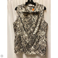 Top Sleeveless By Chicos In Taupe, Size: L