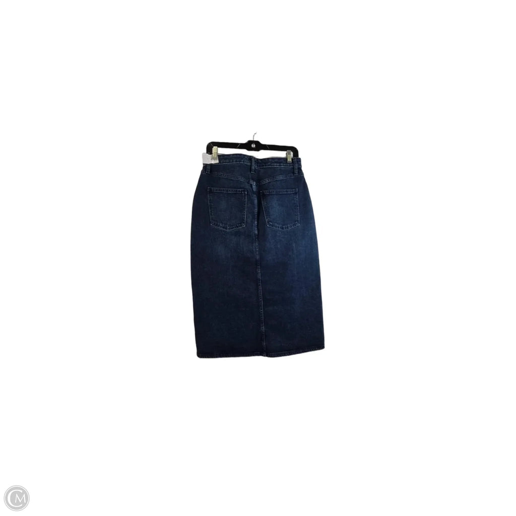 Skirt Midi By A New Day In Blue Denim, Size: 8