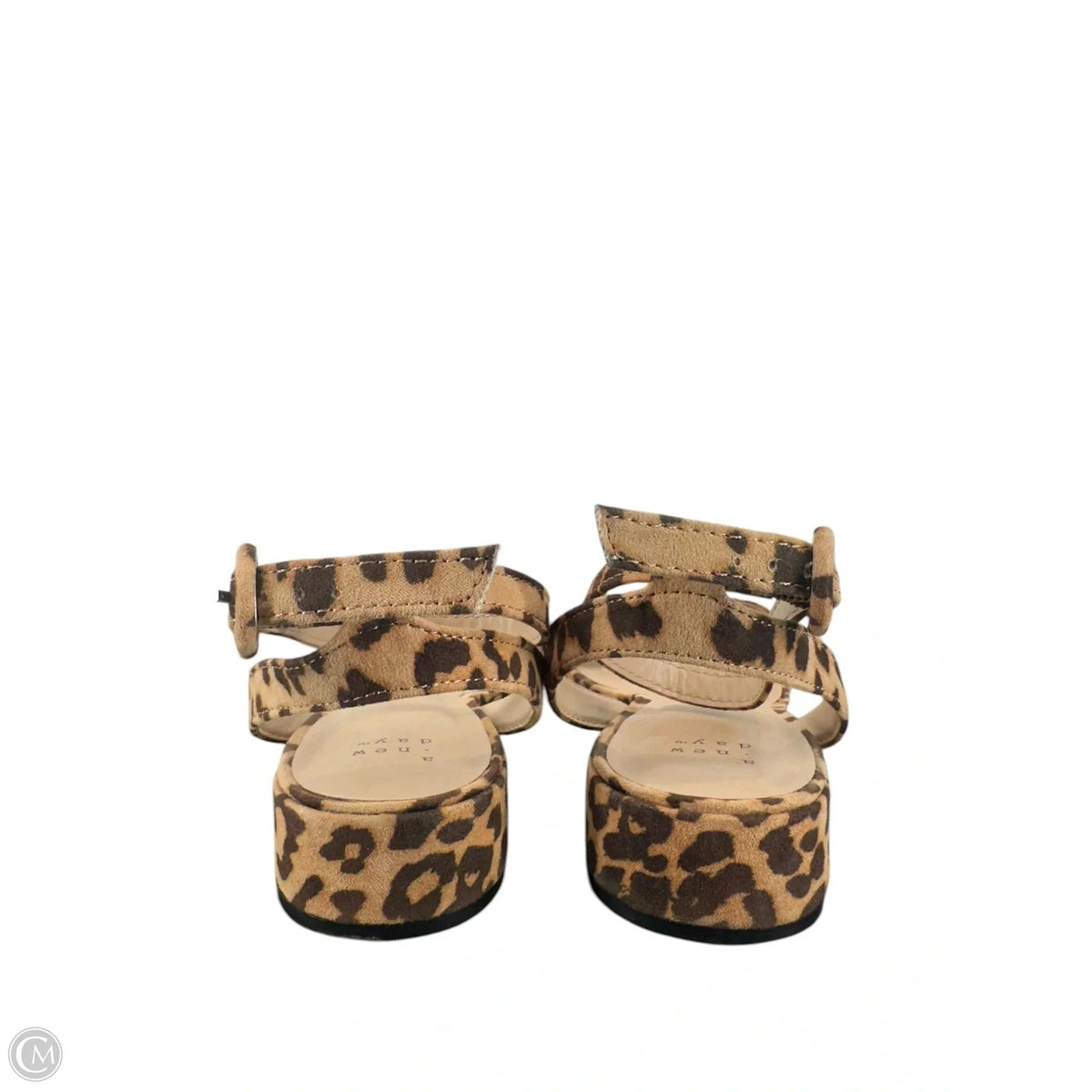 Sandals Flats By A New Day In Animal Print, Size: 8