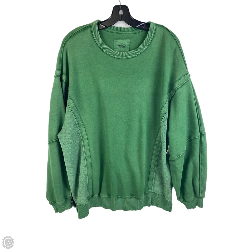 Sweatshirt Collar By Aerie In Green, Size: S
